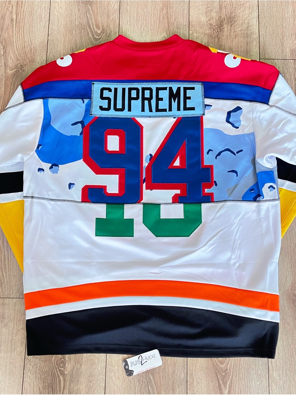 Supreme Paneled Hockey Jersey SS26 White  Brand New - Picture 2 of 5